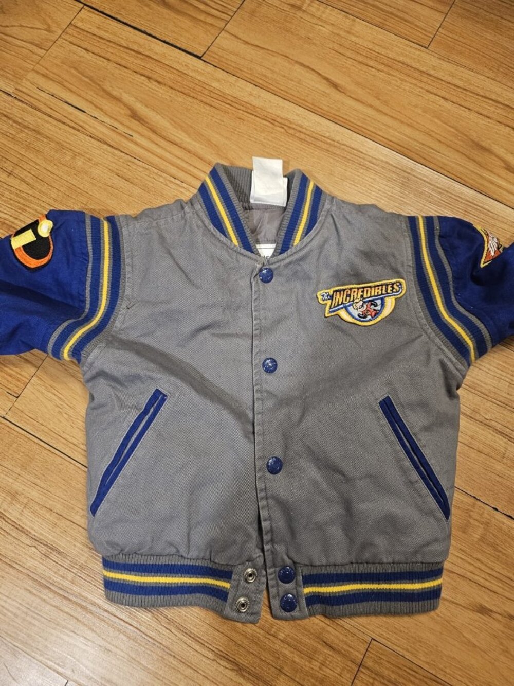 Disney Store Incredibles Dash Jacket Coat Snap Up Youth Kids Size XXS